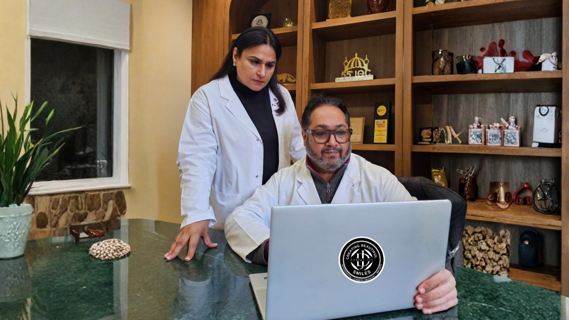 Dental Joy clinic interior with patient care